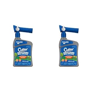 Cutter Backyard Bug Control Spray Concentrate, Mosquito Repellent, Kills Mosquitoes, Fleas & Listed Ants, 32 fl Ounce (Pack of 2)