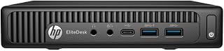 HP EliteDesk 800 G2 35W Mini Desktop PC i5 6500T 8GB RAM 256GB SSD Win 10 (Black) (Renewed)