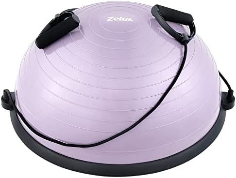 ZELUS Balance Ball Trainer with Resistance Bands & Foot Pump, Inf...