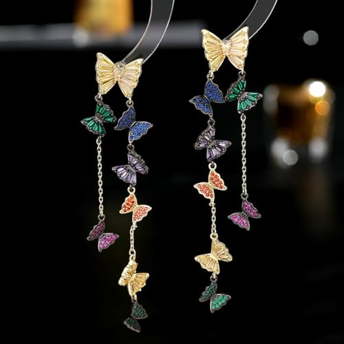 Boucles d'oreilles moissanite papillon pour briller sans inconfort