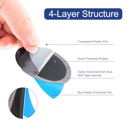 Image of Tire Repair Patch, 200Pcs 32mm 1-1 /4 Inch Rubber Tire Patches Kit, Tyre Puncture Repair Cold Patch Tubeless Patches Tire Tyre Puncture Repair Patch Fast Repair for Car