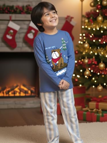 Image of Nap Chief Kids Cotton Full Sleeves Printed Night Suit for Boys & Girls, T-Shirt & Pyjama Set for Sleepwear