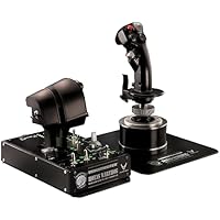 Thrustmaster Hotas Warthog Official Replica Dual Throttle & Flight Stick &ndash; Full Metal Flight Simulation Controller &ndash; H.E.A.R.T Magnetic Precision &ndash; PC Compatible