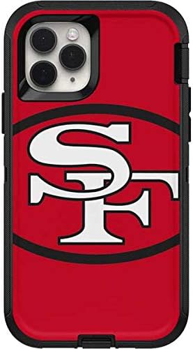 Skinit Decal Skin Compatible with OtterBox Defender iPhone 11 Pro Case - Officially Licensed NFL San Francisco 49ers Retro Logo Design