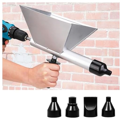 Pistolet Joint Électrique Portable avec 4 Embouts, Pistolet Ciment Électrique, Sans Perceuse Électrique, Jointoyeuse pour le Jointoiement de Mortier de Murs en Pierre et de Sols
