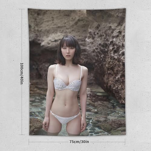 吉岡里帆 写真集(50) 壁掛け 布ポスター 室内装飾 壁飾り モダン 装飾アート 多機能 リビングルームベッドルーム ファッショナブルでトレンディ ユニークなギフト タペストリー （60*50inch）
