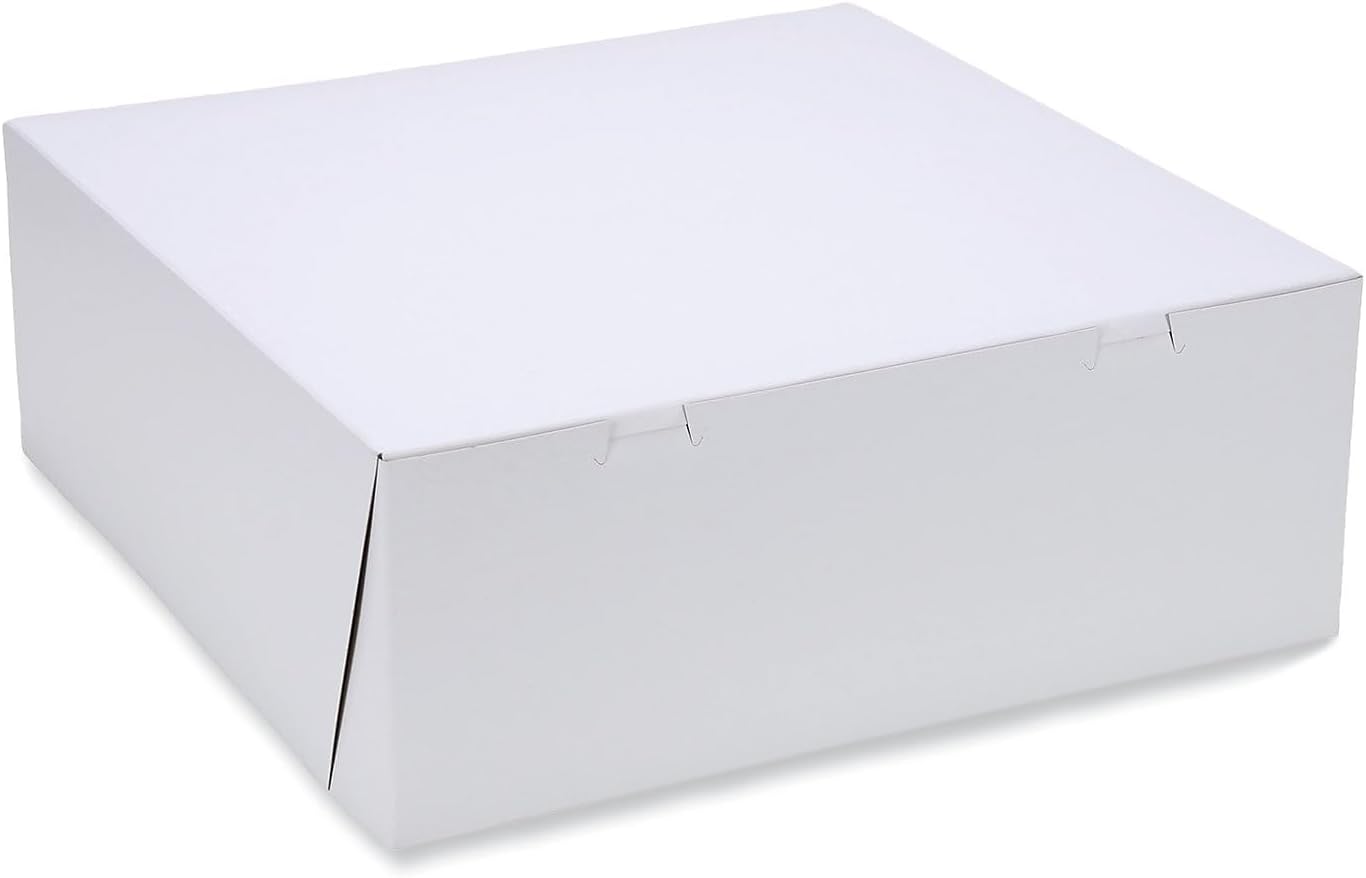 Southern Champion Tray Standard White Bakery Boxes 16X16X6, 50 Count