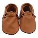 Baby Leder Krabbelschuhe Mit Gummisohle Lauflernschuhe Jungen Mädchen Draußen 12-18 Monate, Brown