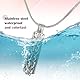 Herz Urne Halskette für Asche Edelstahl Asche Andenken Personalisierte Memorial Medaillons Asche Halter für menschliche Haustiere Asche Feuerbestattung Schmuck für Asche mit hohlen Blume Zylinder