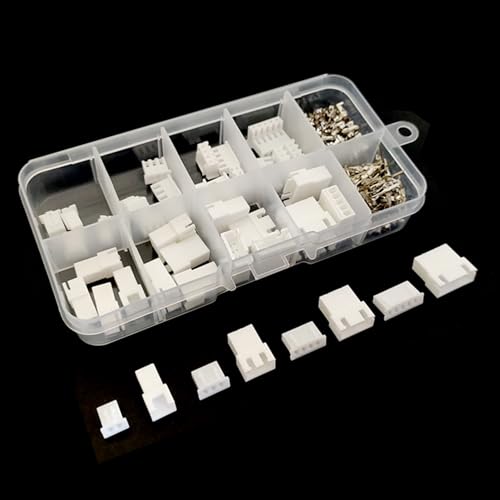 Kit conectores JST XH 2.54mm macho y hembra con terminales miniatura 4
