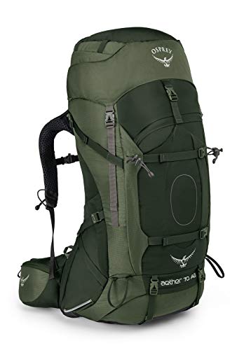 Osprey Aether AG, sac de grande randonnée homme - Adirondack Green (LG)
