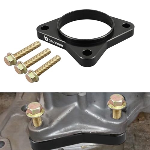 Bevinsee Starter Spacer Adapter With Bolts Compatible with Dodge RAM 2500 3500 5.9L Cummins 1994-2002 NV5600 NV4500 Black