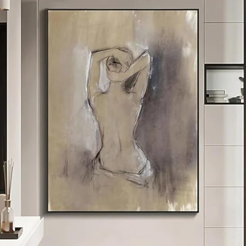 Tableau minimaliste abstrait toile moderne affiche décorative salon chambre maison 60x90cm
