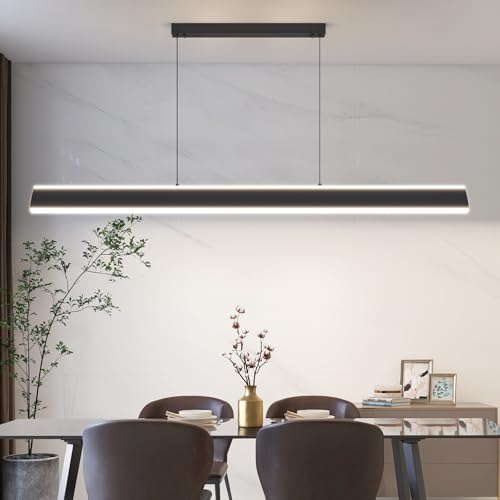 Mikeru 100CM Linear Pendant Light, Breakfast Bar Ceiling Lights Kitchen Island...