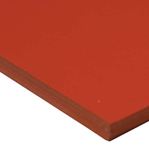 Silicone en feuille orange de 91,4 cm pour vos projets d'atelier et isolation