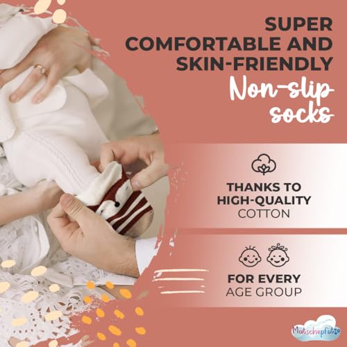 Toddler Socks with Grippers - Cotton Non Slip Socks Baby - Baby Nonslip Socks - Baby Grip Socks - Infant Socks4