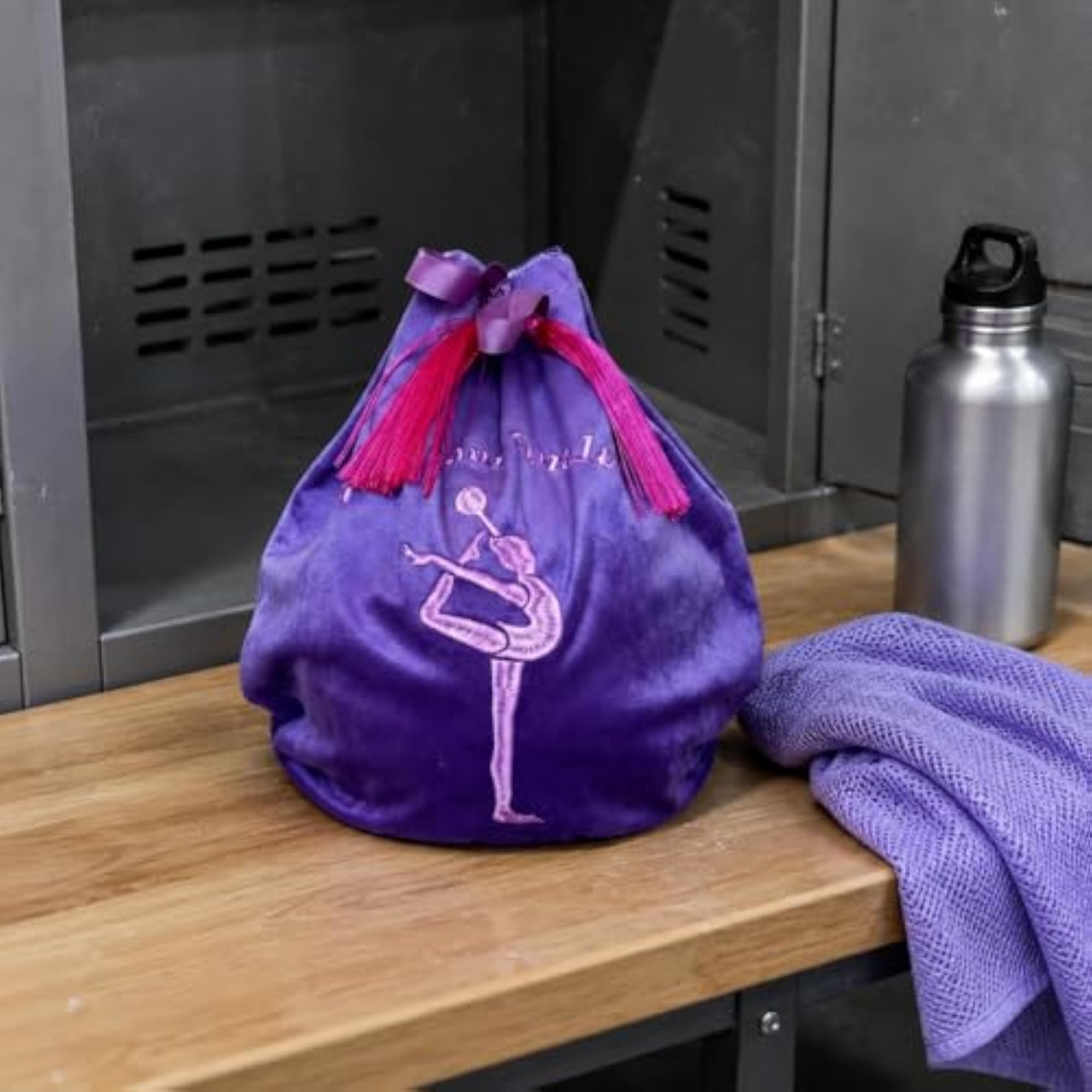 Embroidered Gym Ball Storage Bag, Royal Blue, Large