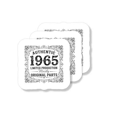 Vinyl Sticker Pack of 3 Authentic 1965 Limited Production Original Parts Decal for Laptops and Water Bottles