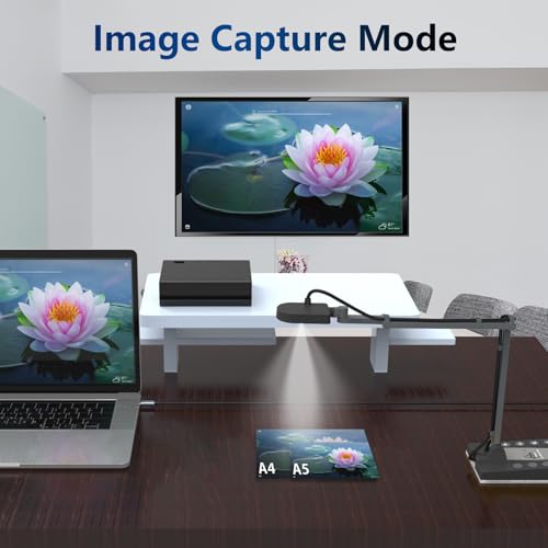 Cámara de documentos USB con luz LED regulable para clases virtuales fluidas 2