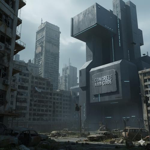 『Concrete and Code- The AI Investment Bubble Collapse』のカバーアート