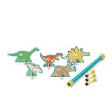 Scratch 276182534 Blasrohr mit Darts für Kinder, Motiv: Dinosaurier, Outdoor Spielzeug, Pusterohr, Dartspiel