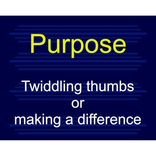 Purpose - Twiddling thumbs or making a difference