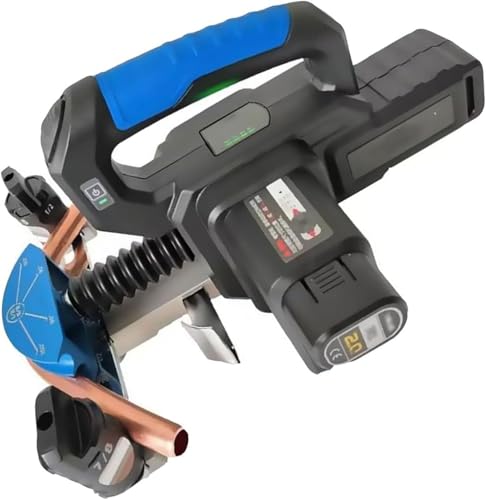 Dobladora de tubos eléctrica inalámbrica para curvas de 90°, herramienta de mano para instalación de aire acondicionado y calefacción