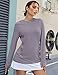 LUYAA Golf Polo Shirts Short Sleeve Sport Shirt Workout Tops Quick Dry Running Sweatshirt Gray Purple