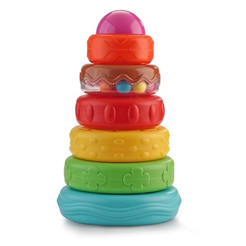 LuvLap Toy Rock Stack, 6 Rings Mult...