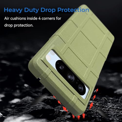 Image of amazon basics Shockproof Back Case Cover for Google Pixel 8 Pro 5G | 360 Degree Protection | Slim Protective Case | Anti-Scratch Tough TPU Case for Google Pixel 8 Pro 5G (Green)