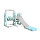 ★★★ [ERSTER DIA-SCHWINGER FÜR KINDER] Mehrfarbiges Design ist besser, um Ihre Babys zum Initiativspielen anzulocken. Die sanfte Steigung und das leicht zu kletternde Design können auch ihre Koordinationsfähigkeit üben und die ausgeglichene Fähigkeit verbessern.