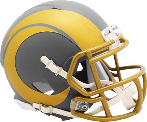Casque Rams de Los Angeles Slate Alternative Speed Mini Riddell pour collectionneur