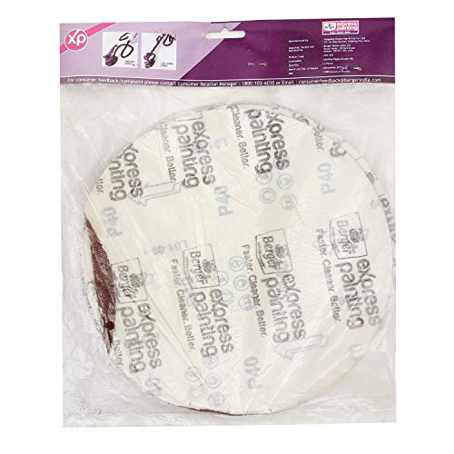 Image of Berger 6 Piece Dustless Hook and Loop Sandpaper Sanding Disc Sandpaper Grade 40 (Pack of 1)