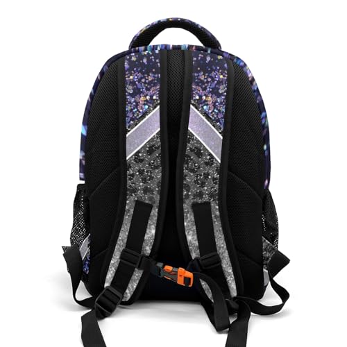 Cheer Cheerleader School Backpack Casual Travel Daypack for Hiking Traveling Camping Bag Navy Color3