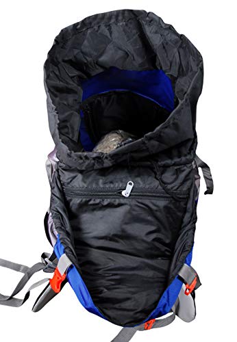Image of 75 Ltrs Purple Backpack /Rucksack /Travelling Bag /Hiking Bag /Adventure Bag /Camping Bag (Nylon, HA-8107PU)