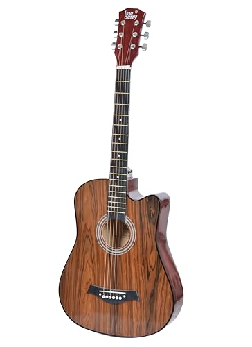 Image of BLUEBERRY B-D38-ROSEWOOD Trussrod Acoustic Guitar Kit, with Bag, Strap, One Pack Strings And Picks - 38 Inch (Rosewood)