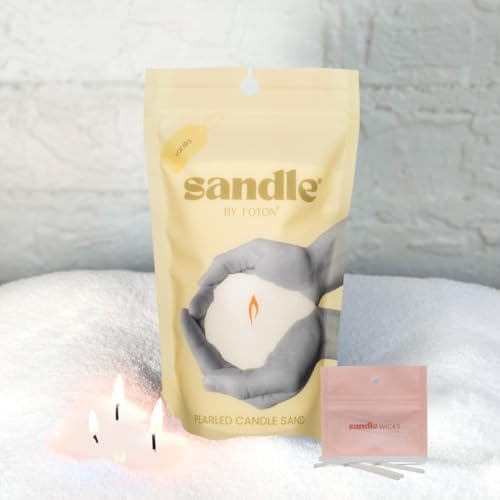 Foton Sandle Pearled Candle 10Oz, Vanilla Scented