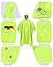 iCreek Hooded Rain Poncho Packable Unisex Raincoat Jacket with Pocket Waterproof Lightweight for Hiking, Camping, Outdoor (Green, Small)