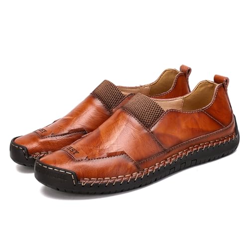 Dress Shoes for Men Men's Casual Slip-On Loafers Lightweight Leather Summer Autumn Shoes for Youth2