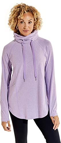 Coolibar Upf 50+ Women's Lumaleo Pullover - Sun Protective (2X- Soft Lilac Heather) #TOP28