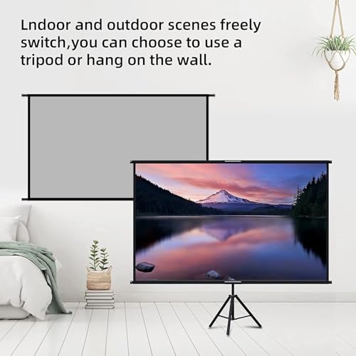 Pantalla proyector con soporte gris anti-luz 84 pulgadas miniatura 5