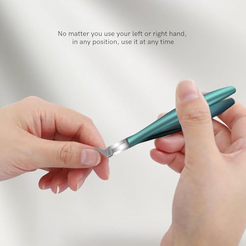 OAONY Nagelzange Gerade Klinge, Nagelzangen für Eingewachsene Fußnägel und Fingernäge, Scharfe Spitze und Edelstahl für Starke Fußnägel(Blau)