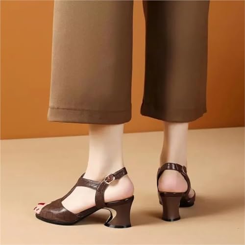 Women's Chunky Heel Sandals Comfortable Soft Sole Open Toe Breathable Ankle Boots Sexy Party Dresses High Heels4