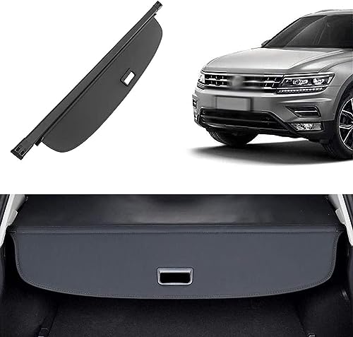 DAYKET Voiture Étagère Arrière Rétractable De Coffre pour Tiguan L 2017 2018, Cache-Bagages Couverture Confidentialité Cargaison Housse