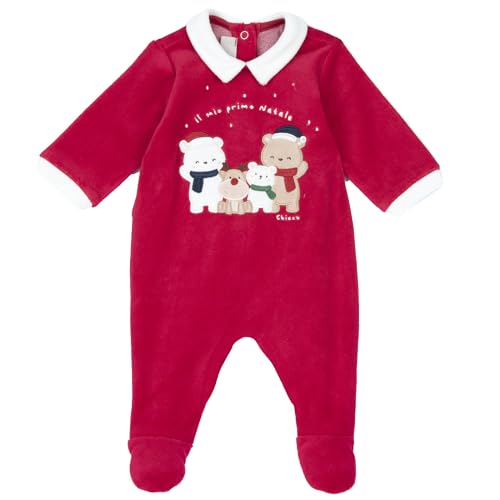 Chicco Tutine - Natale Neonato/Neonata 0-24 mesi, Rosso (7), 3