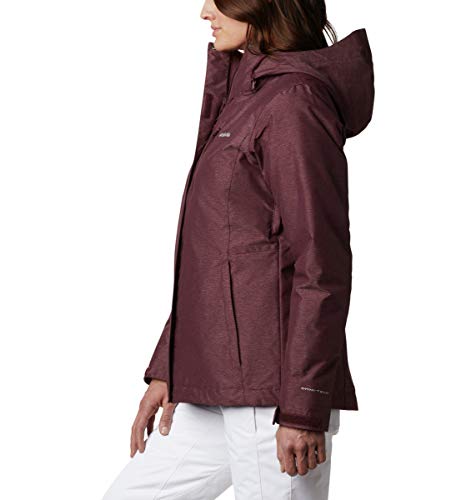 Columbia Jaqueta feminina Whirlibird IV Interchange Malbec Crossdye, pequena