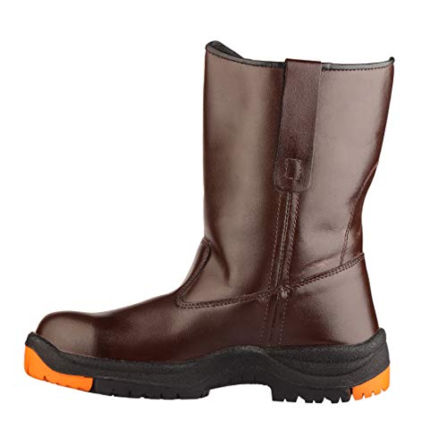 Black+Decker ISI Marked High Ankle Safety Shoes, Brown