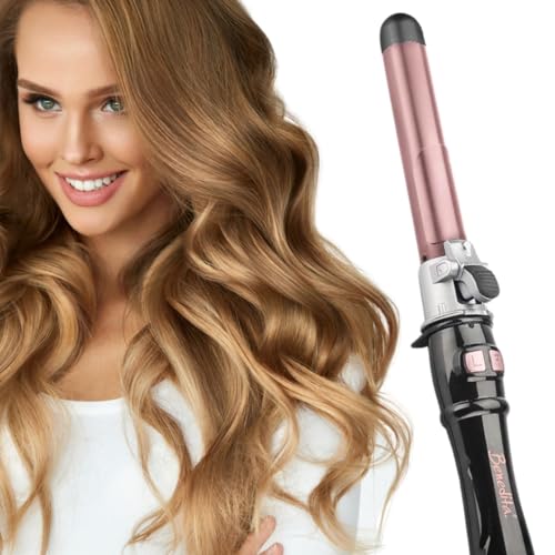 Benedita, Modelador De Cachos Giro Automático 28mm Profissional Rápido Aquecimento Bivolt Eleve Sua