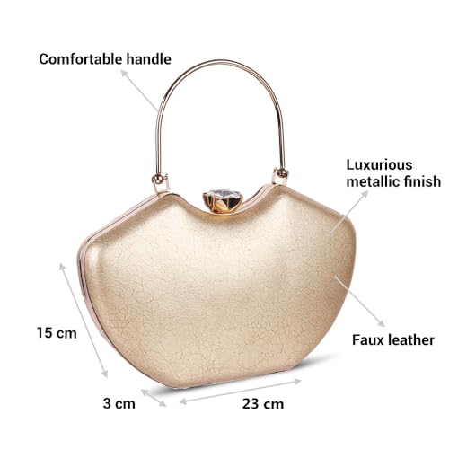 Image of Mochi Women's Premium Faux Leather Fancy Clutches