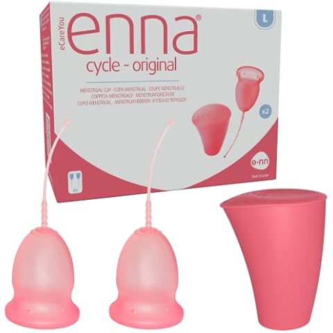 Enna Cycle - 2 Copas Menstruales con Caja Esterilizadora Cover